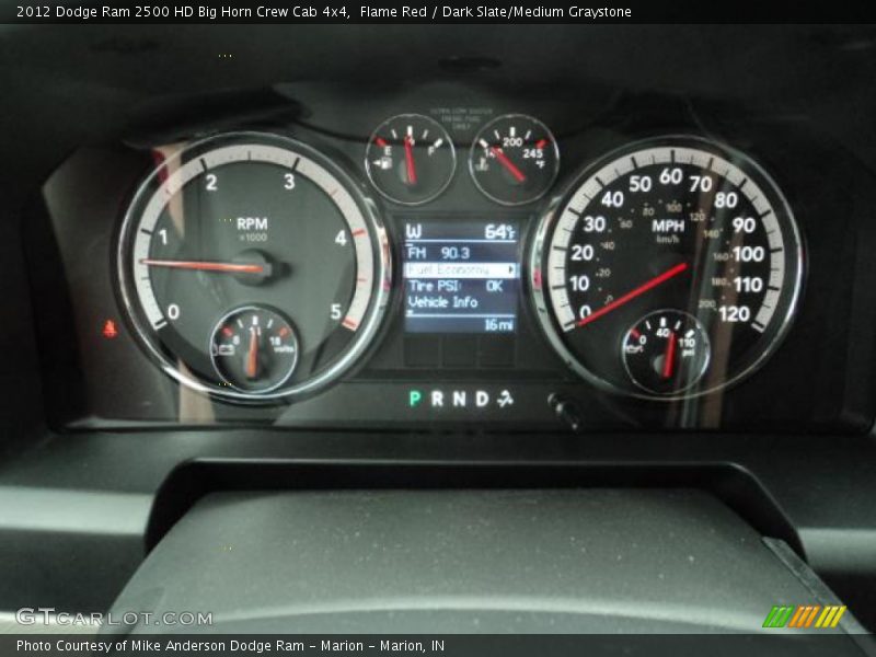 Flame Red / Dark Slate/Medium Graystone 2012 Dodge Ram 2500 HD Big Horn Crew Cab 4x4