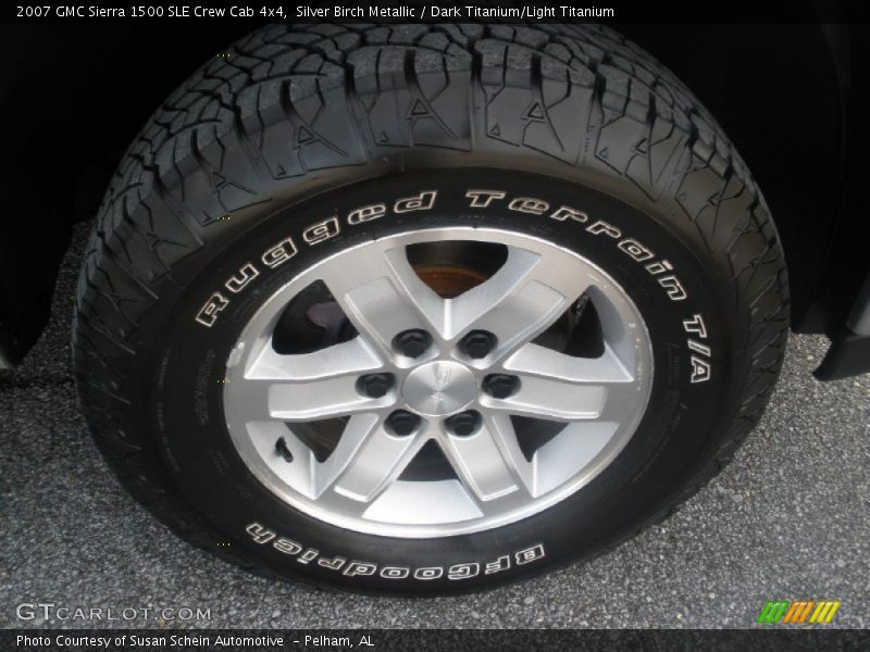 Silver Birch Metallic / Dark Titanium/Light Titanium 2007 GMC Sierra 1500 SLE Crew Cab 4x4