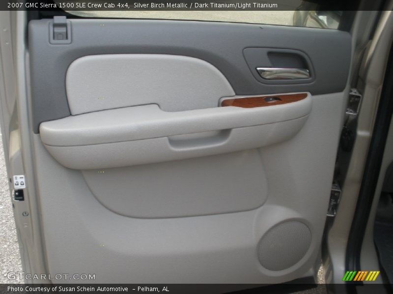 Silver Birch Metallic / Dark Titanium/Light Titanium 2007 GMC Sierra 1500 SLE Crew Cab 4x4