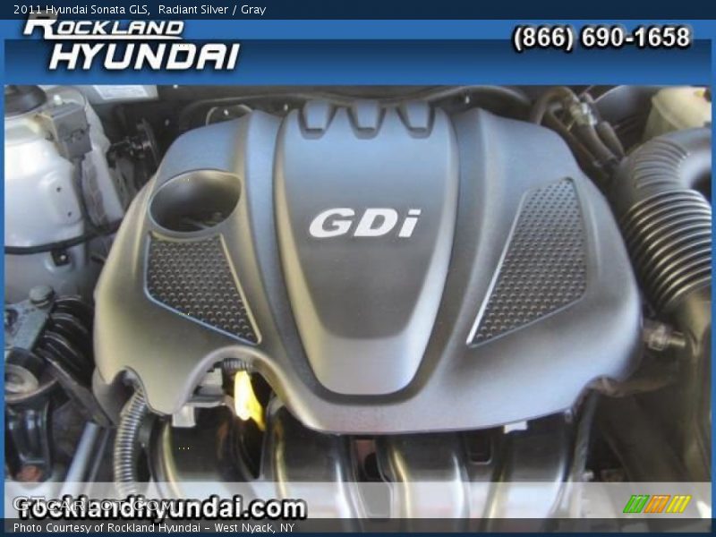 Radiant Silver / Gray 2011 Hyundai Sonata GLS
