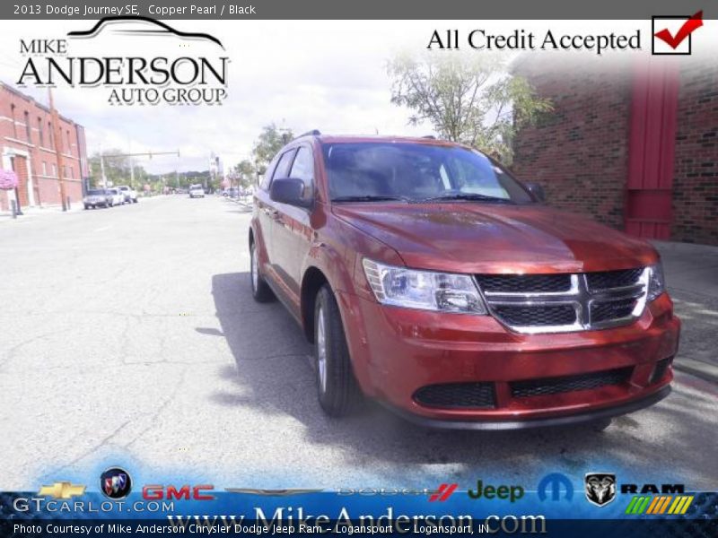 Copper Pearl / Black 2013 Dodge Journey SE