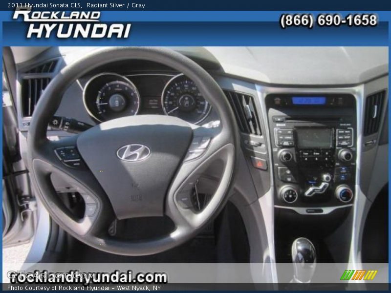 Radiant Silver / Gray 2011 Hyundai Sonata GLS