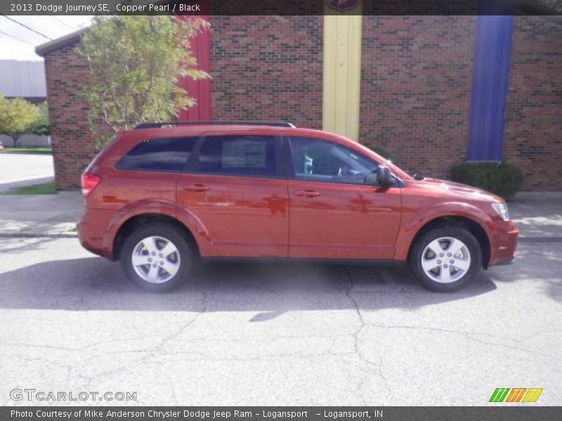 Copper Pearl / Black 2013 Dodge Journey SE