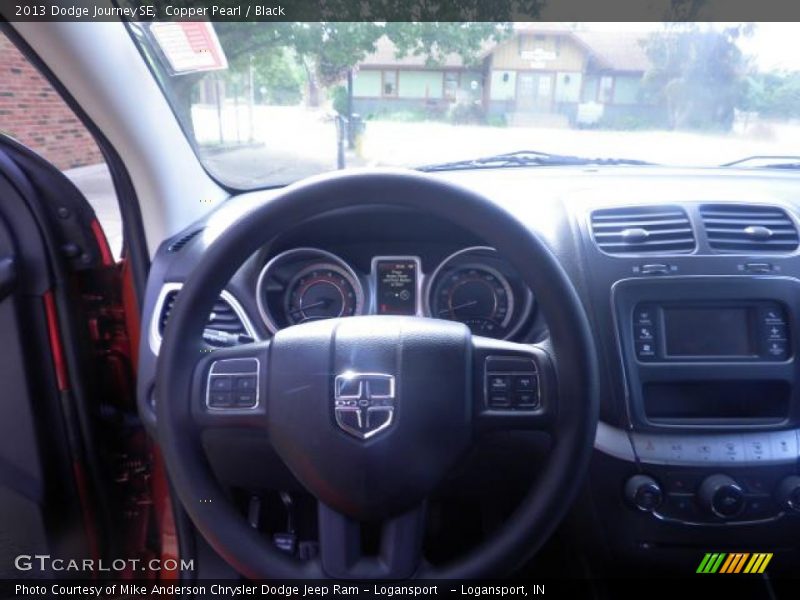 Copper Pearl / Black 2013 Dodge Journey SE