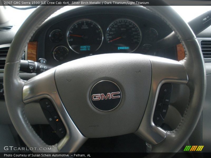 Silver Birch Metallic / Dark Titanium/Light Titanium 2007 GMC Sierra 1500 SLE Crew Cab 4x4