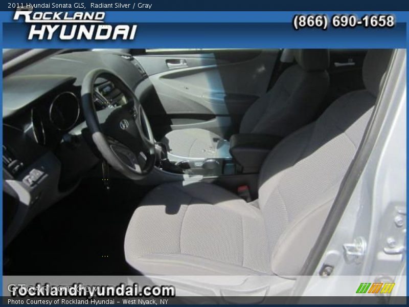 Radiant Silver / Gray 2011 Hyundai Sonata GLS