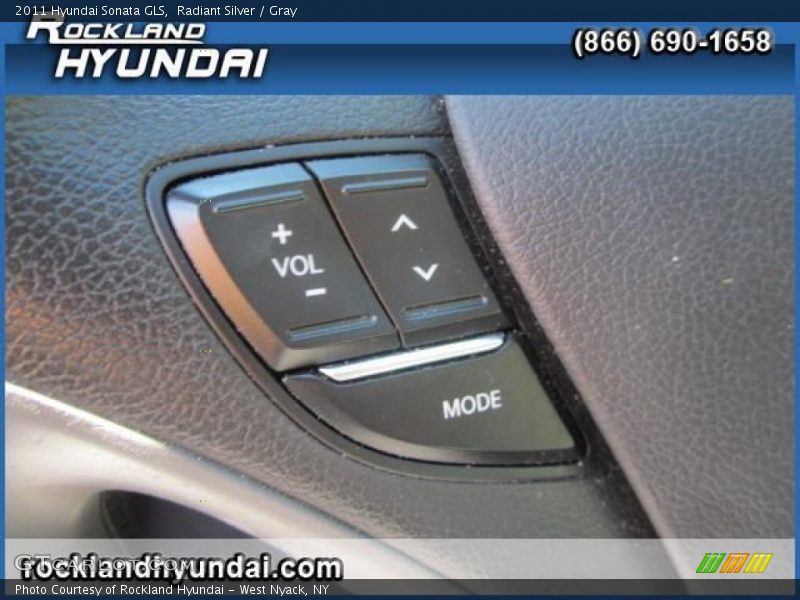 Radiant Silver / Gray 2011 Hyundai Sonata GLS