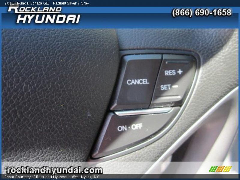 Radiant Silver / Gray 2011 Hyundai Sonata GLS