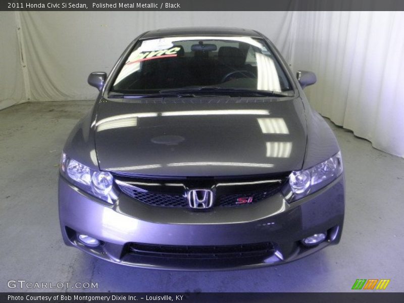 Polished Metal Metallic / Black 2011 Honda Civic Si Sedan
