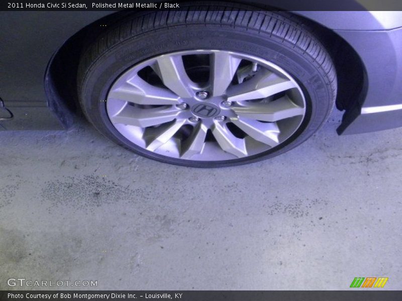Polished Metal Metallic / Black 2011 Honda Civic Si Sedan