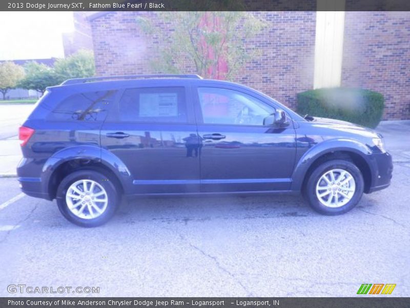 Fathom Blue Pearl / Black 2013 Dodge Journey SXT