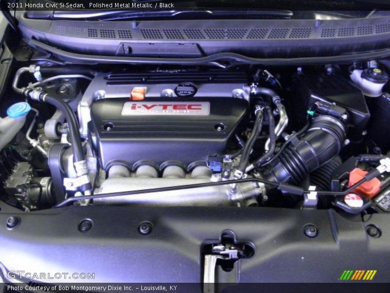 Polished Metal Metallic / Black 2011 Honda Civic Si Sedan