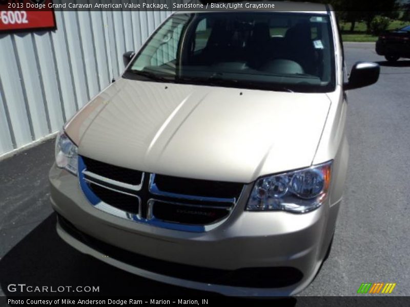 Sandstone / Black/Light Graystone 2013 Dodge Grand Caravan American Value Package