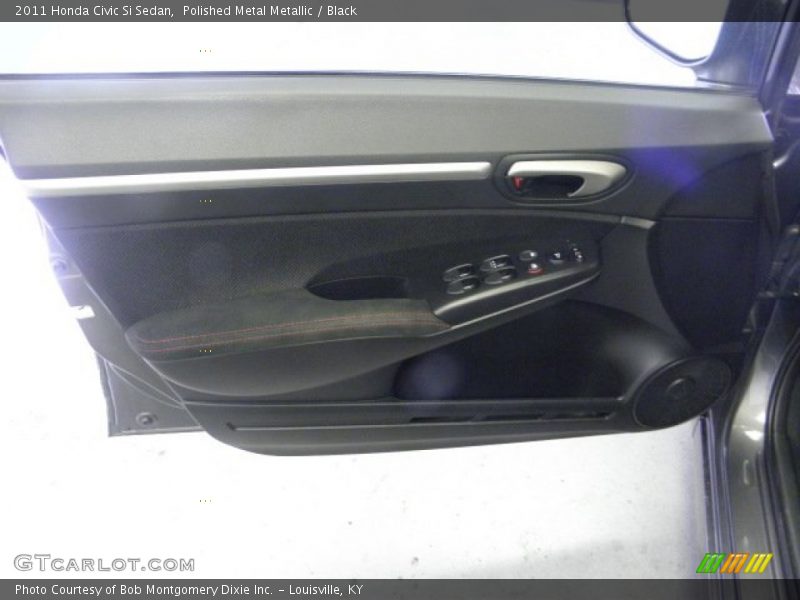 Polished Metal Metallic / Black 2011 Honda Civic Si Sedan