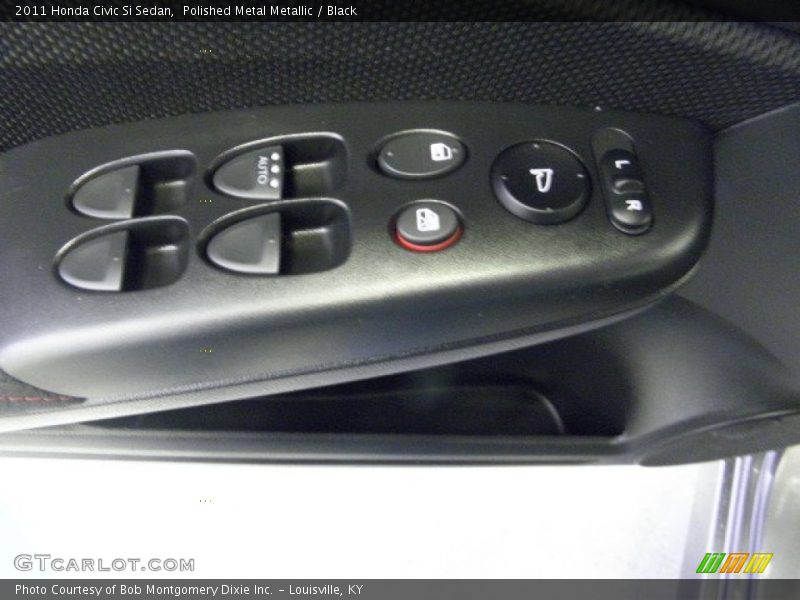 Polished Metal Metallic / Black 2011 Honda Civic Si Sedan