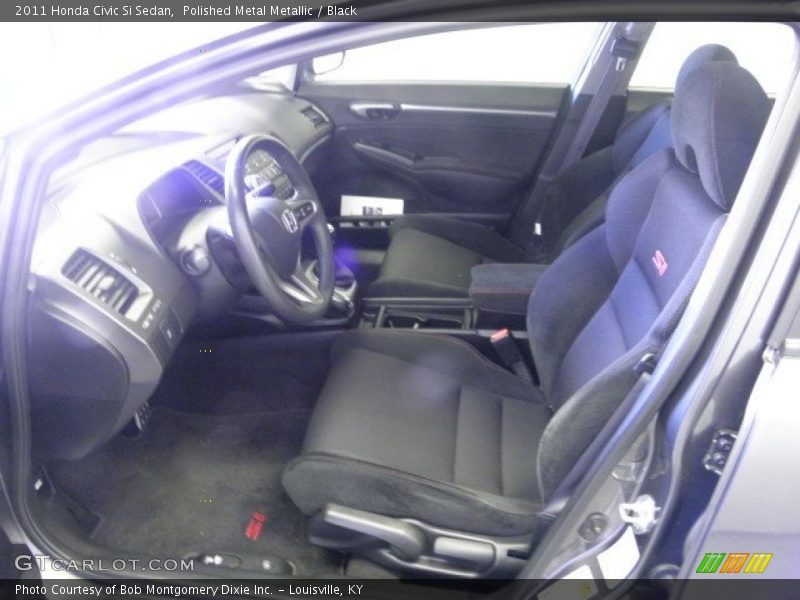Polished Metal Metallic / Black 2011 Honda Civic Si Sedan