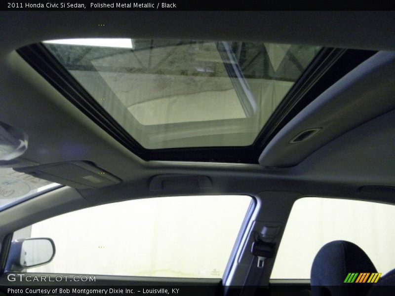 Polished Metal Metallic / Black 2011 Honda Civic Si Sedan