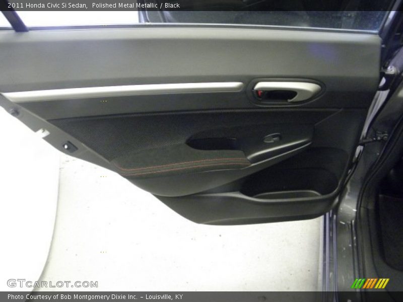 Polished Metal Metallic / Black 2011 Honda Civic Si Sedan