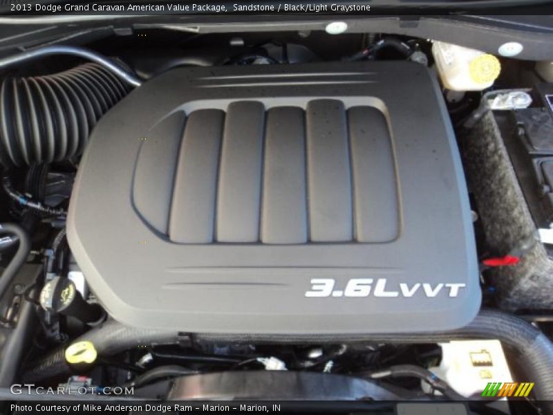 Sandstone / Black/Light Graystone 2013 Dodge Grand Caravan American Value Package