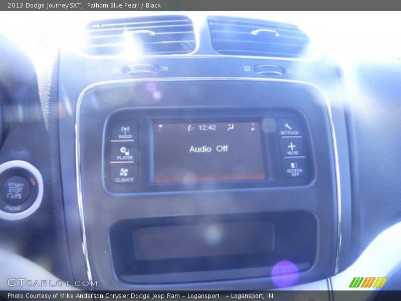 Fathom Blue Pearl / Black 2013 Dodge Journey SXT