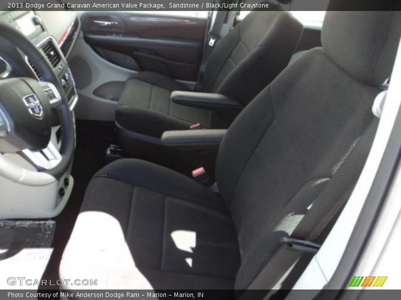 Sandstone / Black/Light Graystone 2013 Dodge Grand Caravan American Value Package