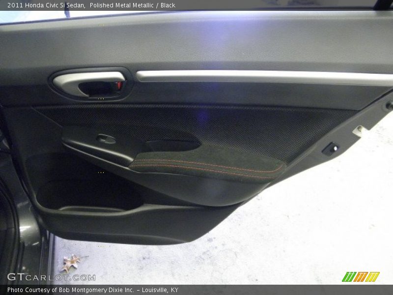 Polished Metal Metallic / Black 2011 Honda Civic Si Sedan