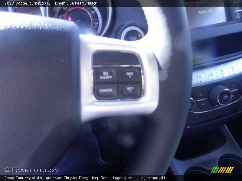 Fathom Blue Pearl / Black 2013 Dodge Journey SXT