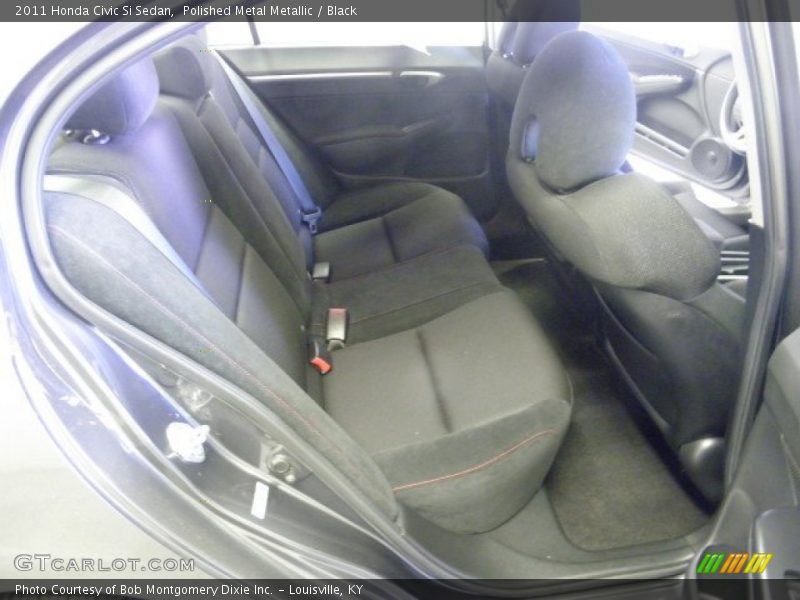 Polished Metal Metallic / Black 2011 Honda Civic Si Sedan
