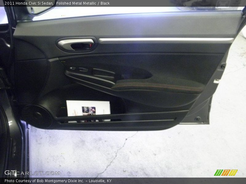 Polished Metal Metallic / Black 2011 Honda Civic Si Sedan
