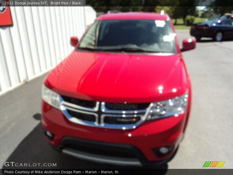 Bright Red / Black 2012 Dodge Journey SXT