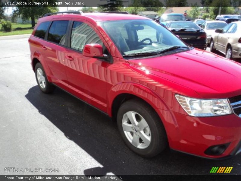 Bright Red / Black 2012 Dodge Journey SXT