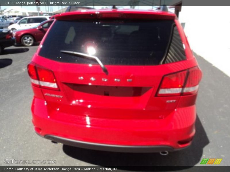 Bright Red / Black 2012 Dodge Journey SXT