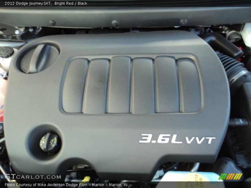 Bright Red / Black 2012 Dodge Journey SXT