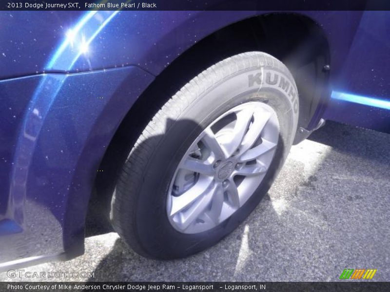 Fathom Blue Pearl / Black 2013 Dodge Journey SXT