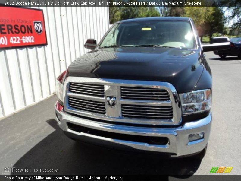 Brilliant Black Crystal Pearl / Dark Slate/Medium Graystone 2012 Dodge Ram 2500 HD Big Horn Crew Cab 4x4