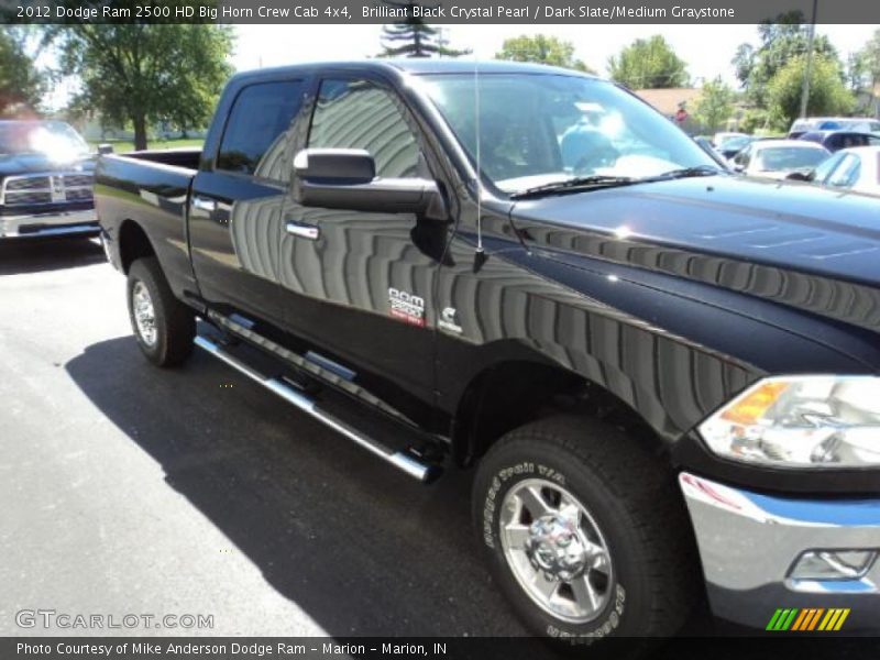 Brilliant Black Crystal Pearl / Dark Slate/Medium Graystone 2012 Dodge Ram 2500 HD Big Horn Crew Cab 4x4