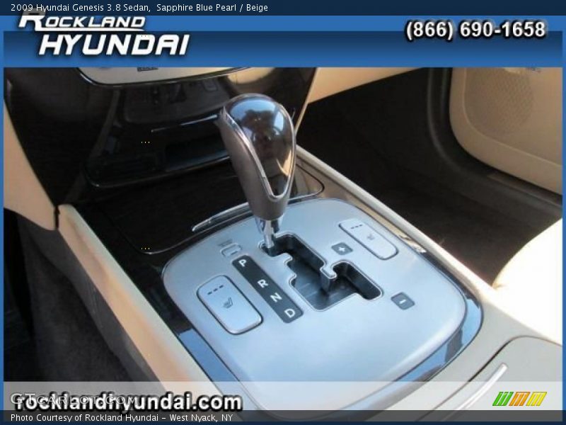 Sapphire Blue Pearl / Beige 2009 Hyundai Genesis 3.8 Sedan