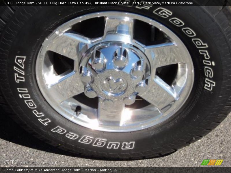 Brilliant Black Crystal Pearl / Dark Slate/Medium Graystone 2012 Dodge Ram 2500 HD Big Horn Crew Cab 4x4