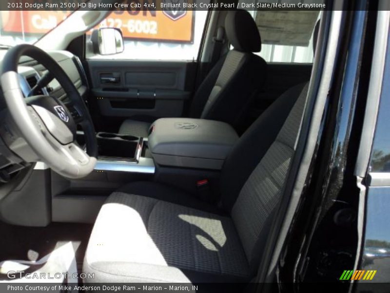 Brilliant Black Crystal Pearl / Dark Slate/Medium Graystone 2012 Dodge Ram 2500 HD Big Horn Crew Cab 4x4