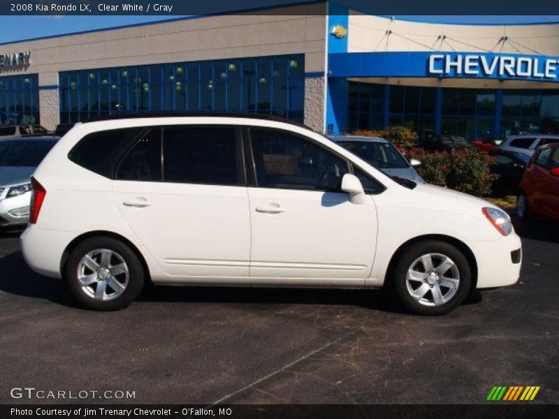 Clear White / Gray 2008 Kia Rondo LX