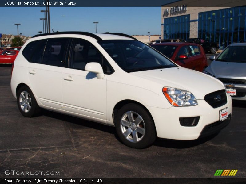 Clear White / Gray 2008 Kia Rondo LX
