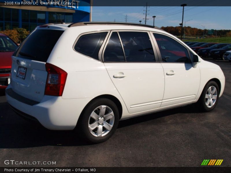 Clear White / Gray 2008 Kia Rondo LX