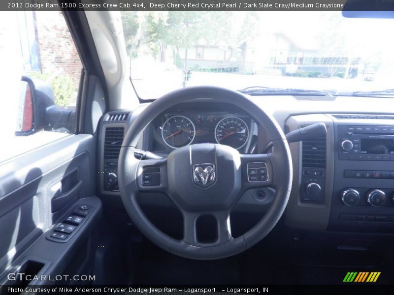 Deep Cherry Red Crystal Pearl / Dark Slate Gray/Medium Graystone 2012 Dodge Ram 1500 Express Crew Cab 4x4