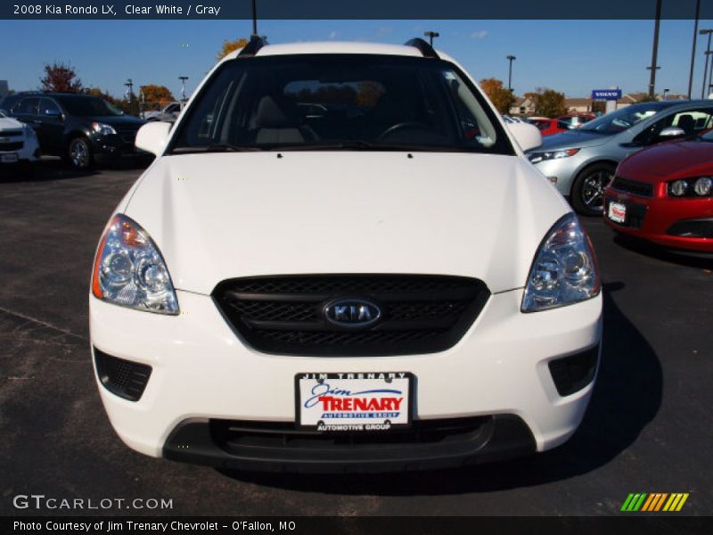 Clear White / Gray 2008 Kia Rondo LX