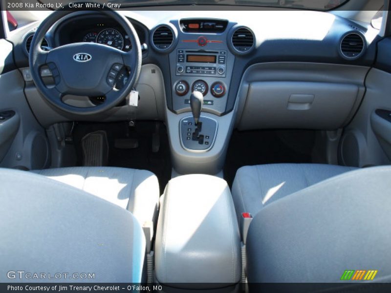 Clear White / Gray 2008 Kia Rondo LX