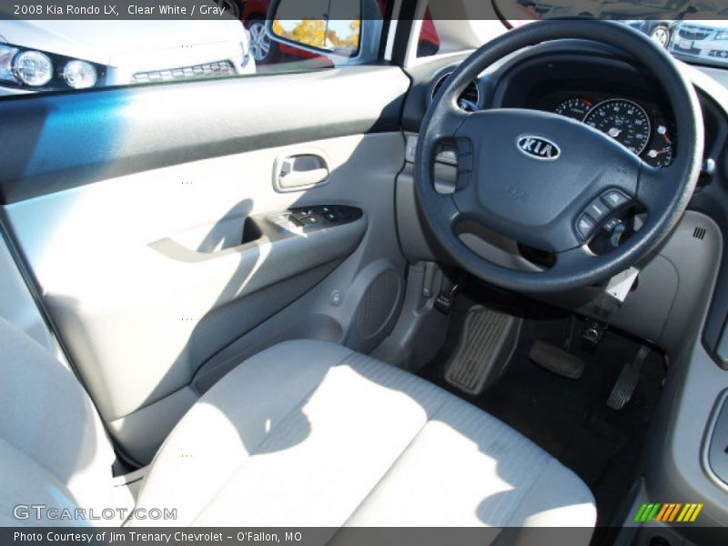 Clear White / Gray 2008 Kia Rondo LX