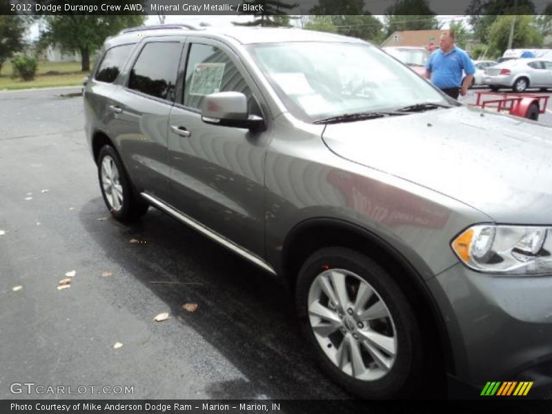 Mineral Gray Metallic / Black 2012 Dodge Durango Crew AWD