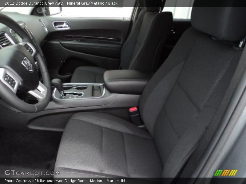 Mineral Gray Metallic / Black 2012 Dodge Durango Crew AWD