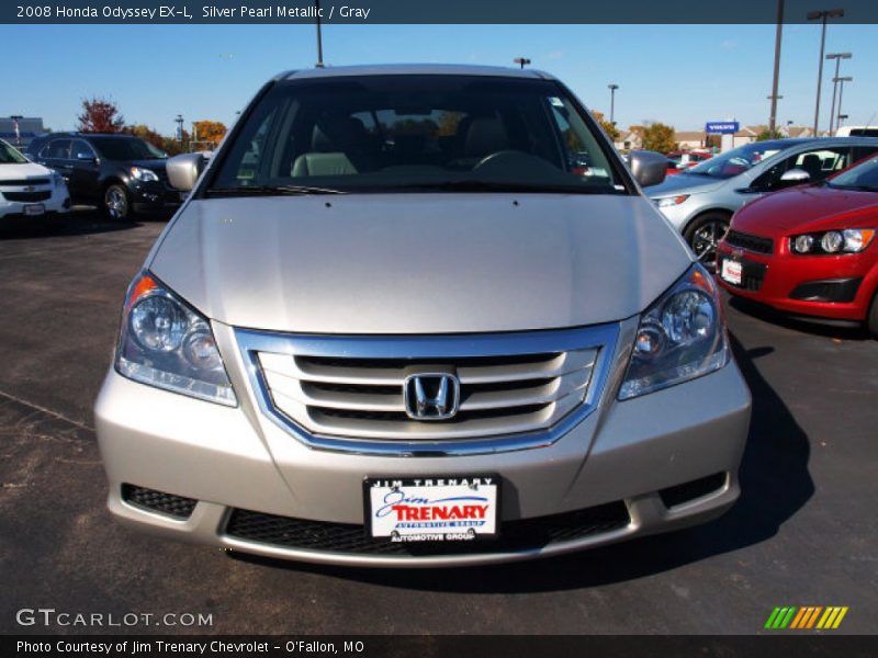 Silver Pearl Metallic / Gray 2008 Honda Odyssey EX-L