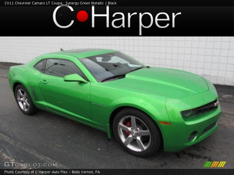 Synergy Green Metallic / Black 2011 Chevrolet Camaro LT Coupe